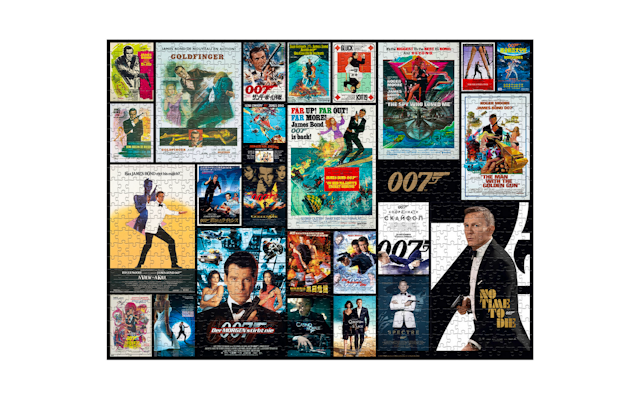 James Bond puzzel van alle film posters met 1000 stukjes!